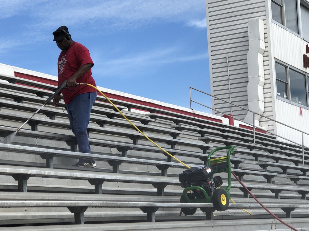 Football seating limited by COVID-19 rules