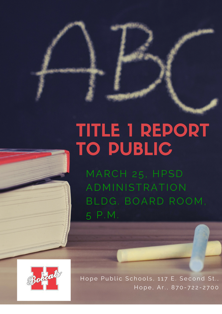 Title I programs meeting set