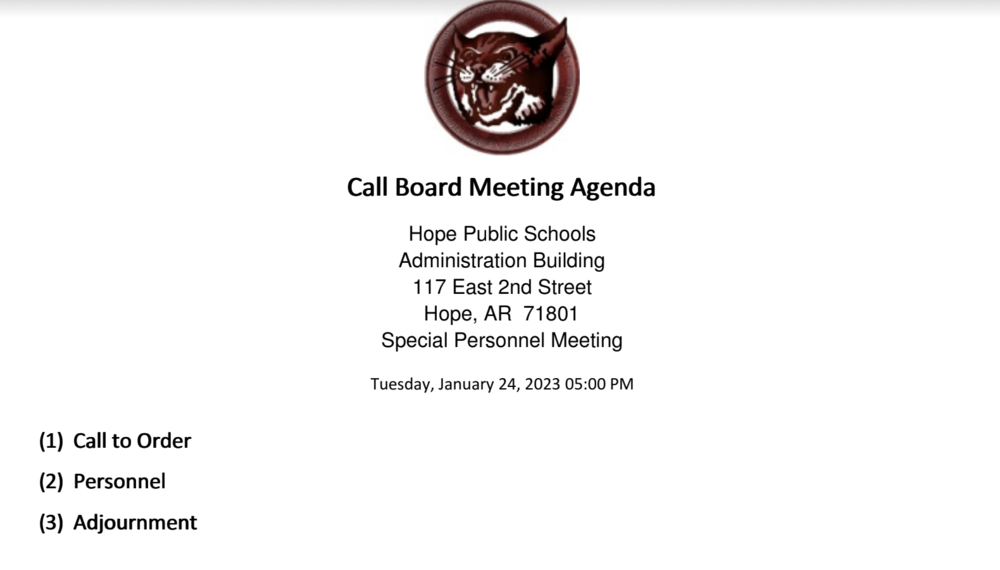 board meeting 50 1/24/23