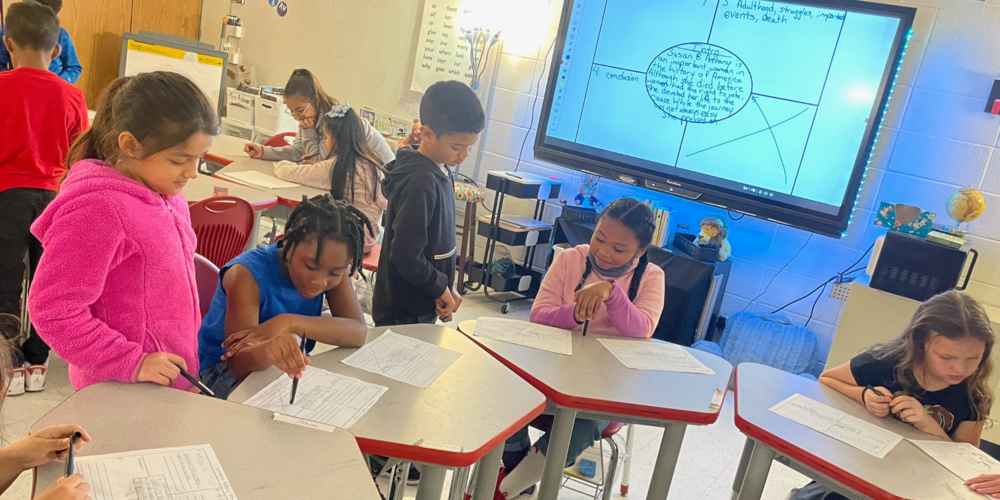 3rd graders study historical women