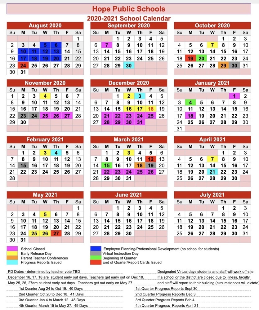 Board adopts revised calendar