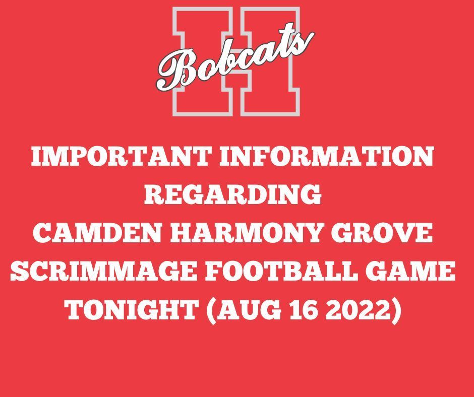 Important Information Regarding Harmony Grove Scrimmage Game Hope