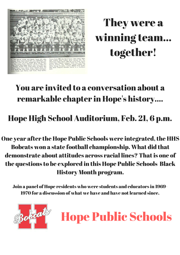 Roundtable on Hope schools set at HHS