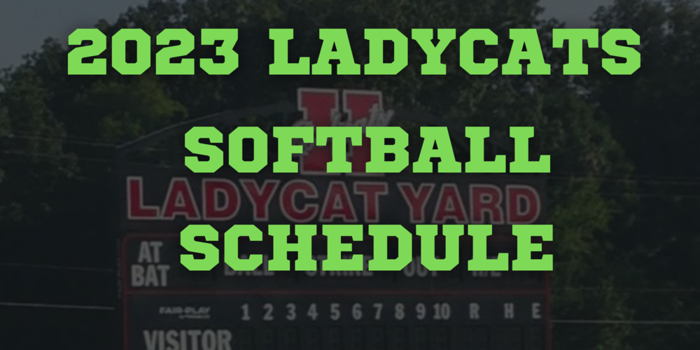 2023 Ladycats Softball Schedule Hope Public Schools