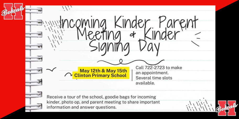 kinder meeting may 12 and 15