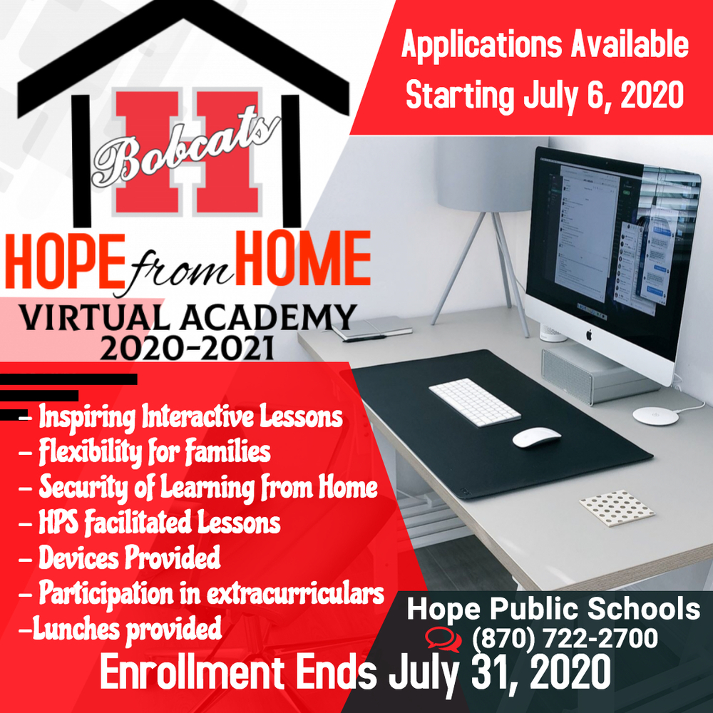 Virtual academy registration opens Hope Public Schools