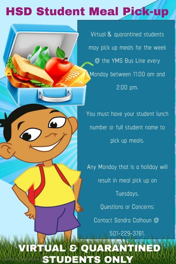 Meal pickup flyer update