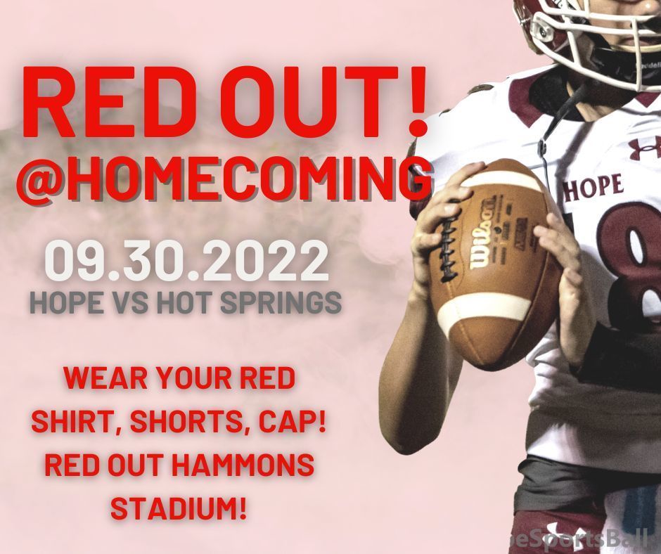 red out at homecoming!