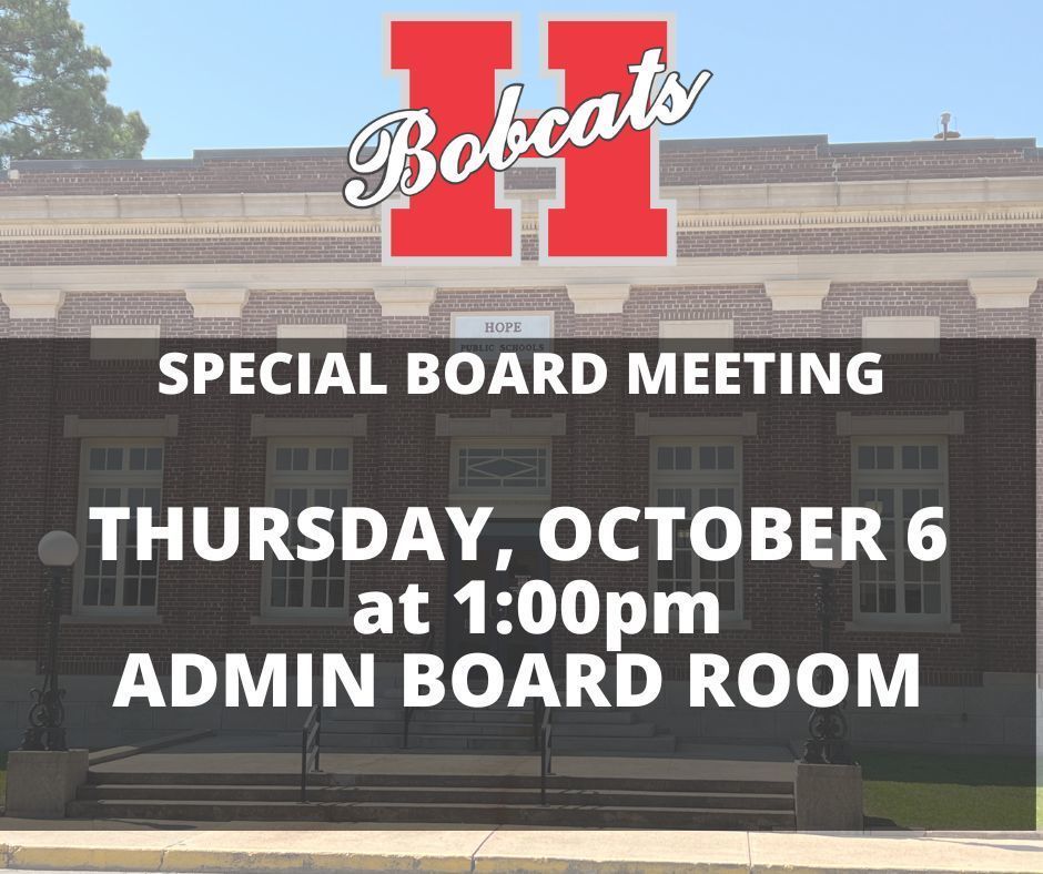 special board meeting oct 6