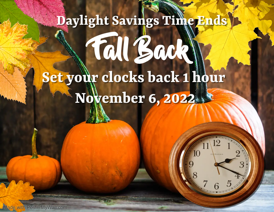 fall back this weekend