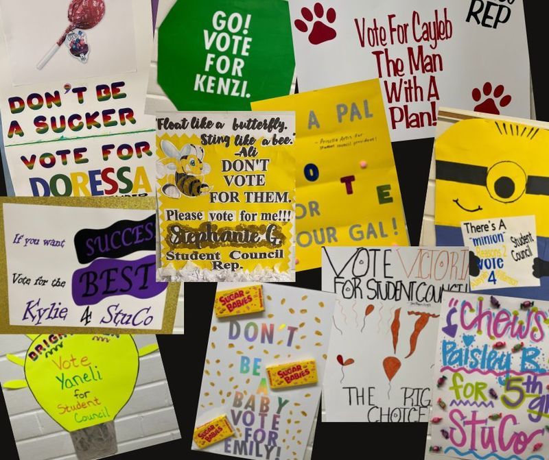 Student Council Campaign Posters