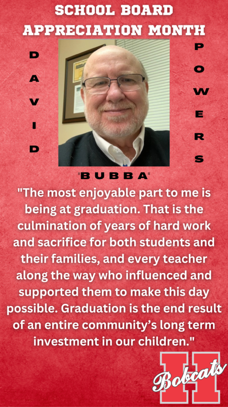 School Board Appreciation Month: David Bubba Powers